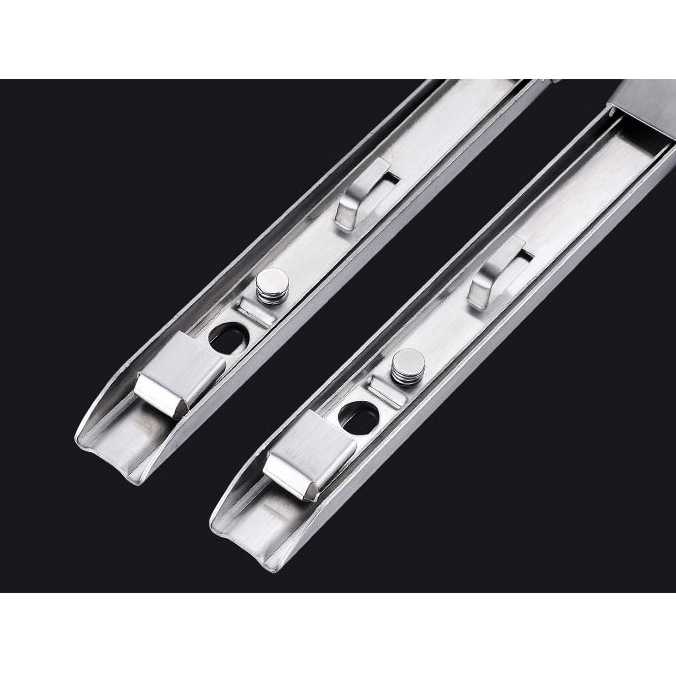 FatihShop XIDA Bracket Engsel Siku Stainless Load 65kg 12 Inch 2 PCS - JM007