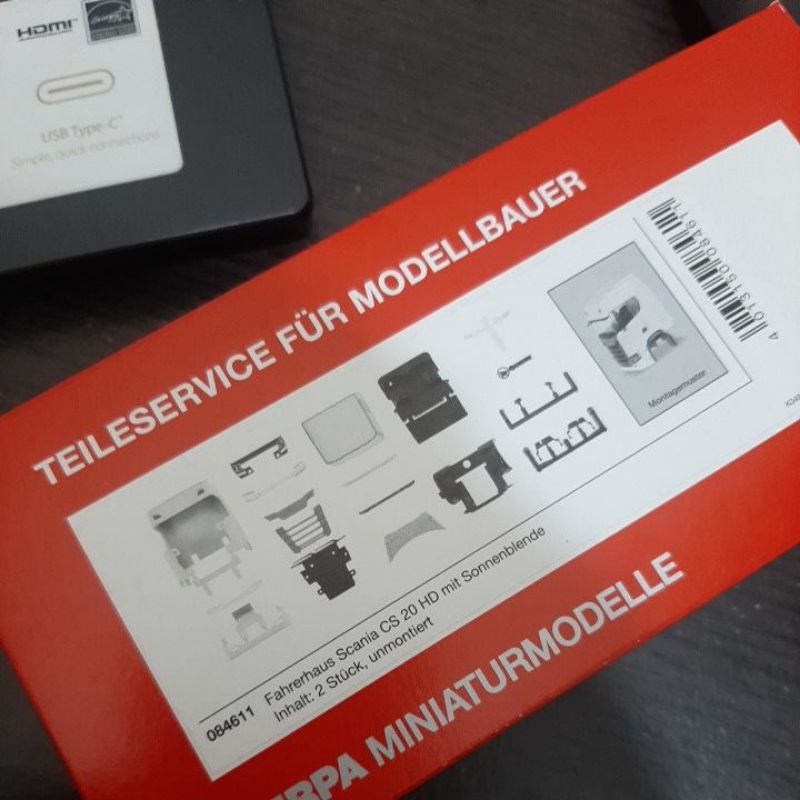 herpa 084611 cabin scania CS skala 87