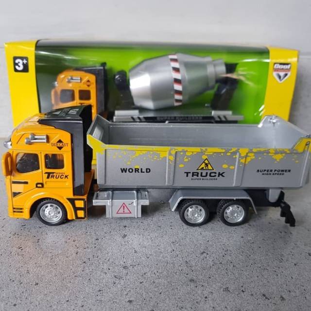 Diecast Mobil Truk Konstruksi Bangunan - Diecast Mobil Truk Molen