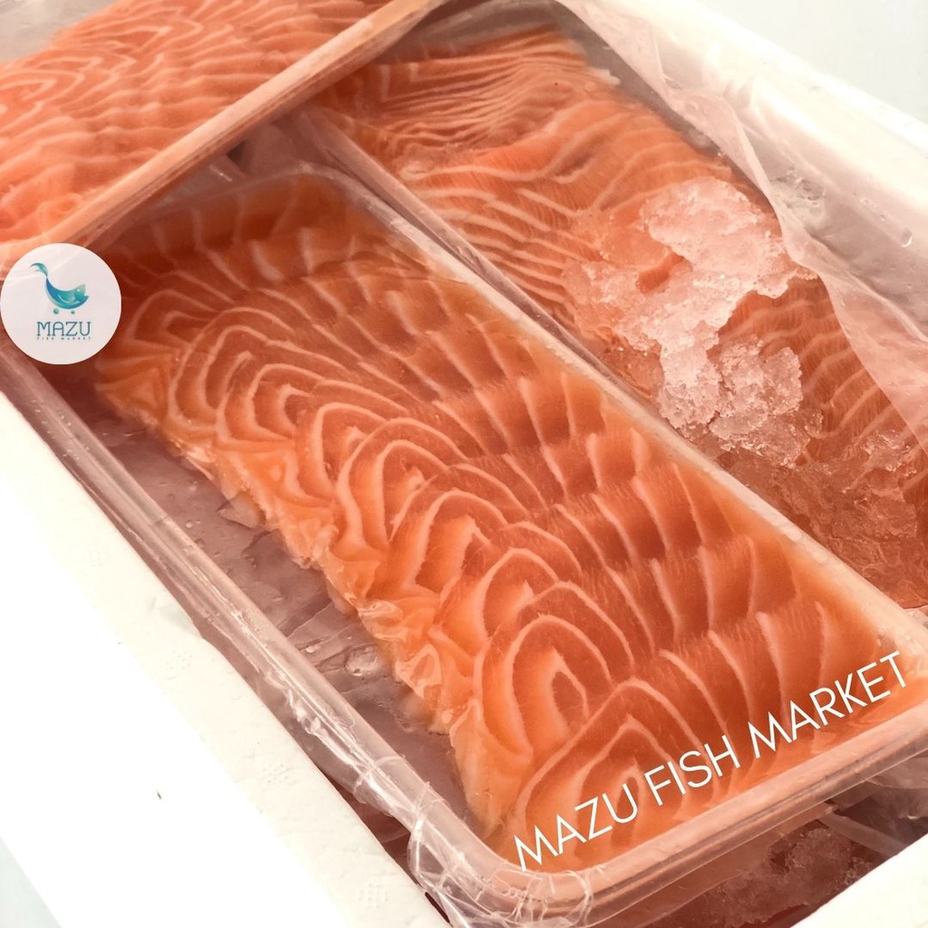 

Salmon Sashimi sushi cut
