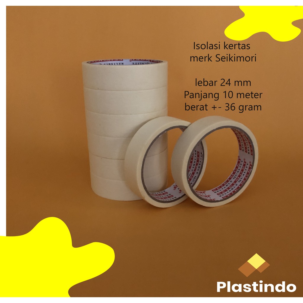 

Isolasi Kertas | Lakban Kertas | Masking Tape | Paper Tape Murah
