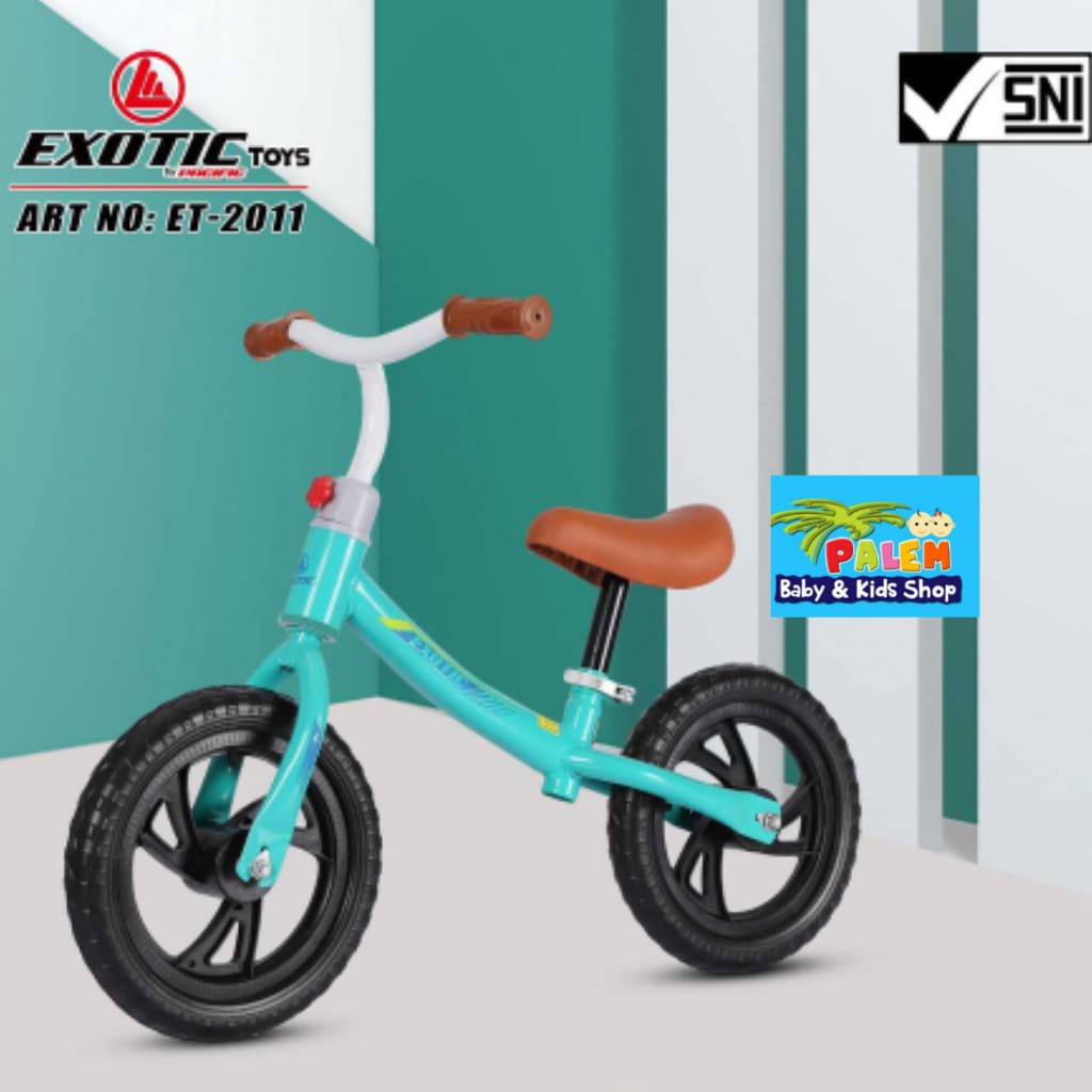 Sepeda Keseimbangan Anak Balance Bike Ride On Anak Push Bike 12 Inch Exotic Sepeda Anak Tanpa Pedal ET-2011