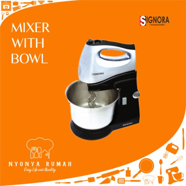 Alat Pembuat Adonan Roti Signora Mixer With Bowl