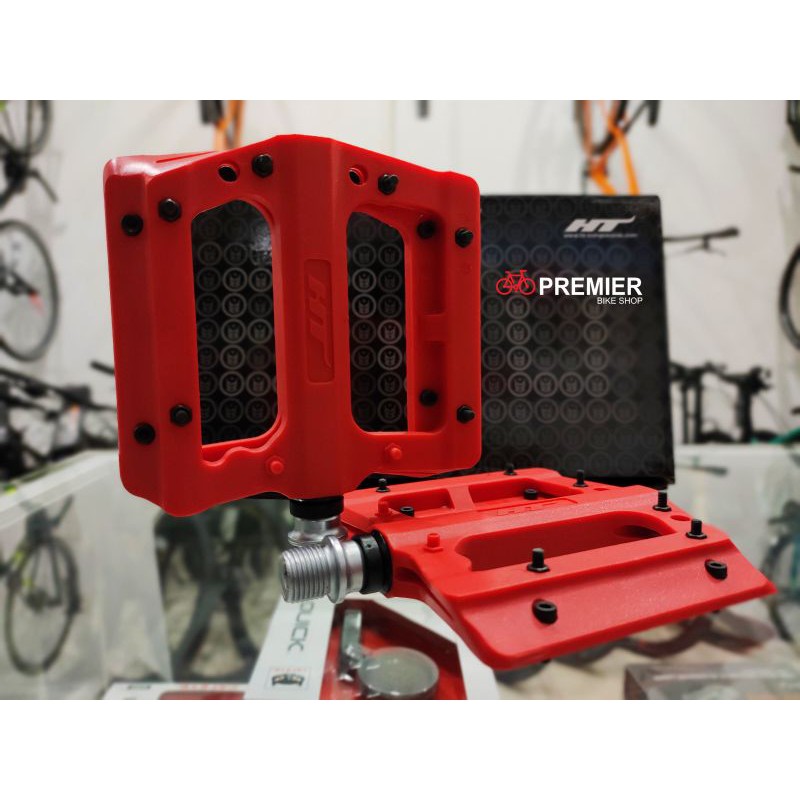 Pedal HT PA12A - Pedal Flat - Pedal HT Flat modular & replace pin Red