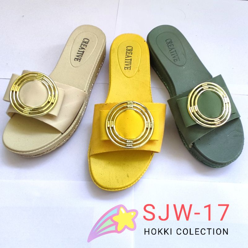 sandal wanita wedges korea import