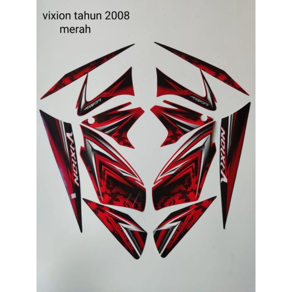 STRIPING VIXION OLD 2008 MERAH