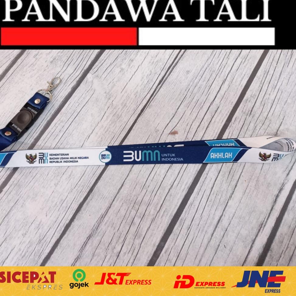 

Mall Lanyard BUMN AKHLAK GARUDA Putih Biru Custom Design/Lanyard Printing Pandawatali Surabaya murah