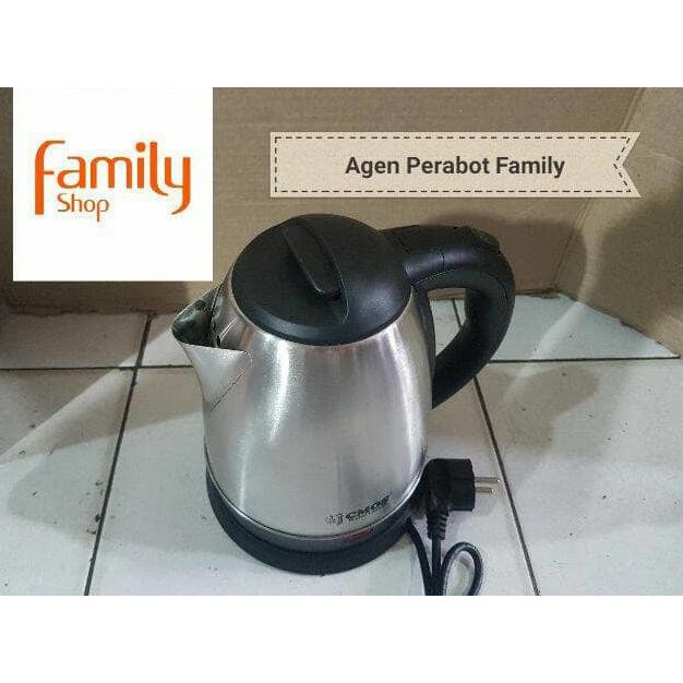 NEW STOCK TEKO LISTRIK / ELECTRIC KETTLE CMOS 1,5 LITER STAINLESS