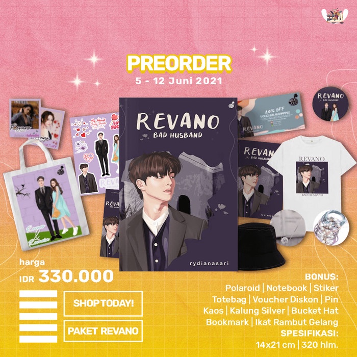 

FLASH SALE!!! PO NOVEL REVANO KARYA RYDIANASARI TERBARU