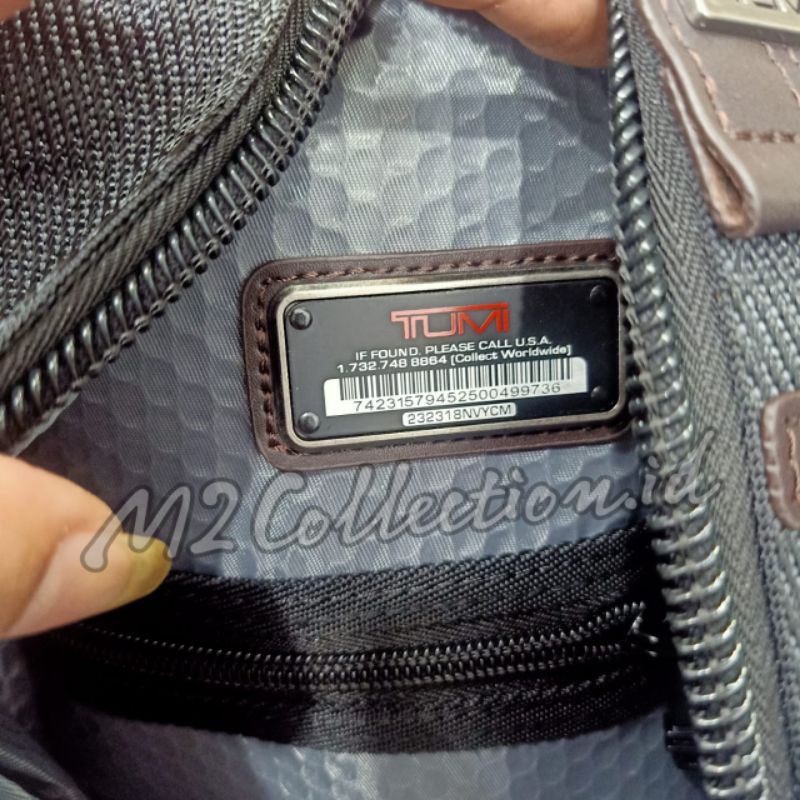 New Slingbag Tumi Saratoga Camo Blue Bodybag Tas Selempang Mirror Quality