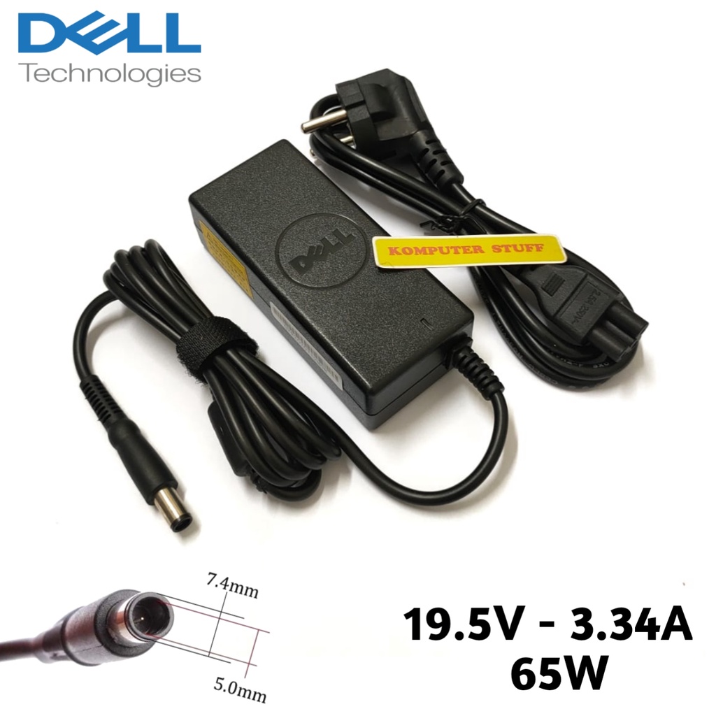 charger laptop dell inspiron 3000 3420 3421 3437 3442 3520 3521 3531 19 5v 3 34a 65w