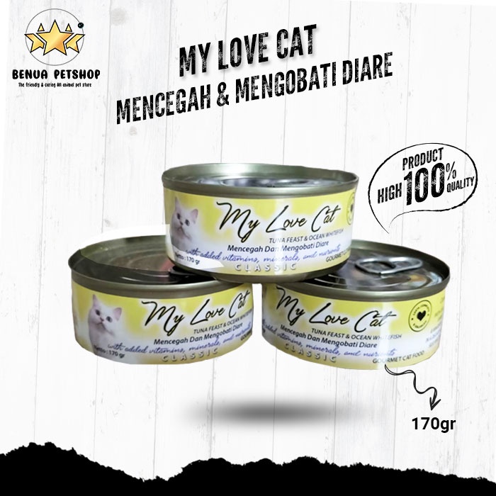 Makanan basah ringan murah untuk Kucing My Love cat 170gr All Varian