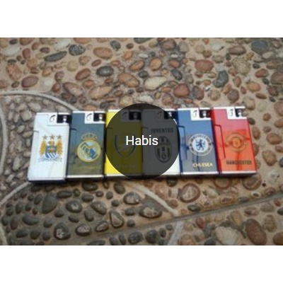 ✶ Korek Api Las Setrum Motif Club Bola - Korek Setrum Bola - Korek Api Kejut ►