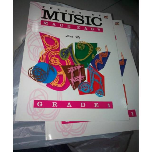 Buku Theory of Music Made Easy Grade 1 Lina Ng (cover putih tidak ada sticker)