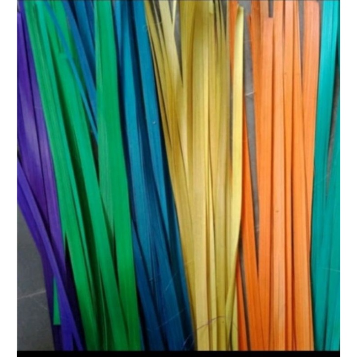 Iratan Bambu Warna Bahan Kerajinan Tangan
