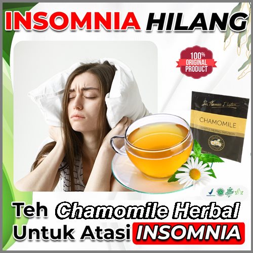 TERBUKTI Teh chamomile herbal insomnia susah tidur malam atasi gangguan tidur obat sulit tidur dan g