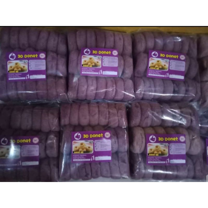Donat 3D Ubi Ungu isi 20