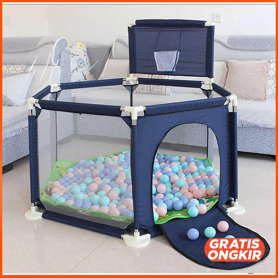 Mainan Kolam Mandi Bola Anak Ball Pool Model Hexagonal - B-300