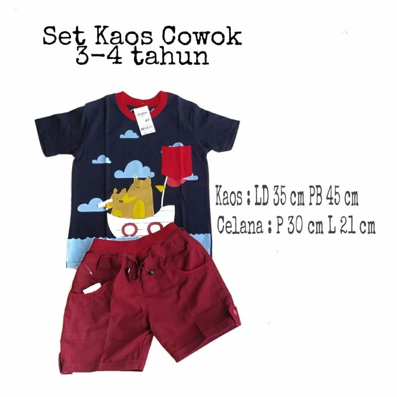 SALE OBRAL !! Setelan Baju Kaos Anak