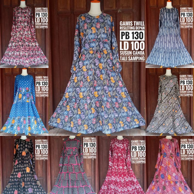 GAMIS TWILL | GAMIS GARIS TUMPUK | GAMIS CAP | GAMIS TWILL ORI