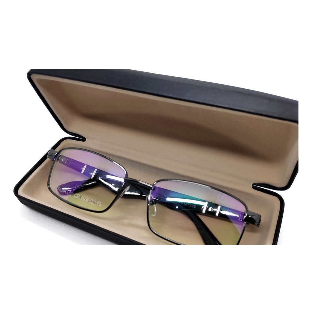 KACAMATA BACA DAN JALAN TEDUH 2 in 1, DOUBLE FOKUS,  free kotak + lap