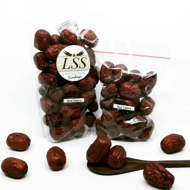 

Red Dates / Kurma Merah Cina / Ang Co / Angco / Hong Zao / Jujube Herbal Kering 50 gr & 100 gr