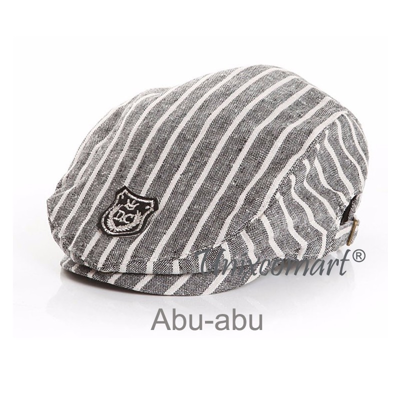Topi BARET DC ANAK bayi Flat Cap Pelukis-Abu abu