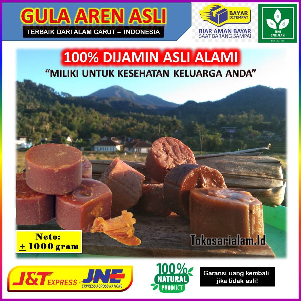 

GULA AREN 100% ASLI / NIRA KAWUNG AREN ALAMI 1000 GRAM BERGARANSI UANG KEMBALI JIKA BUKAN ASLI