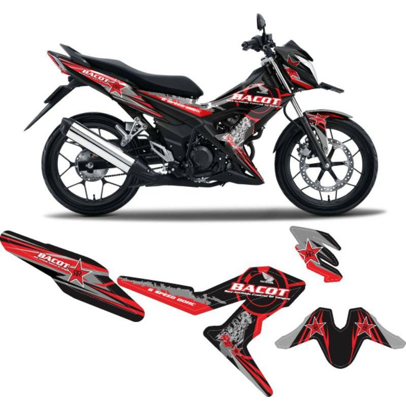 DECAL SONIC 150 R FULL BODY - STICKER NEW SONIC 150R FULL BODY