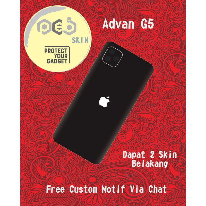 Garskin HP Advan G5 Motif Iphone Black - Free Custom Motif Via chat