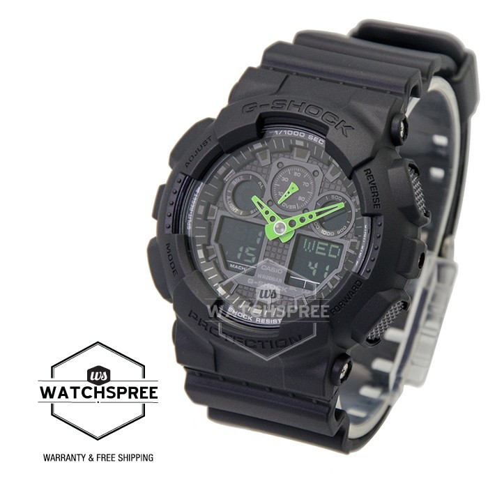 JAM TANGAN CASIO G SHOCK GA 100C 1A-G Shock Master-G Shock protection