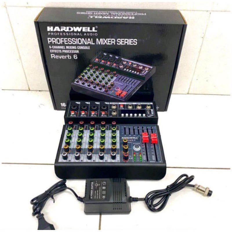 Mixer 6 Channel Hardwell Reverb 6 Bluetooth Usb Original