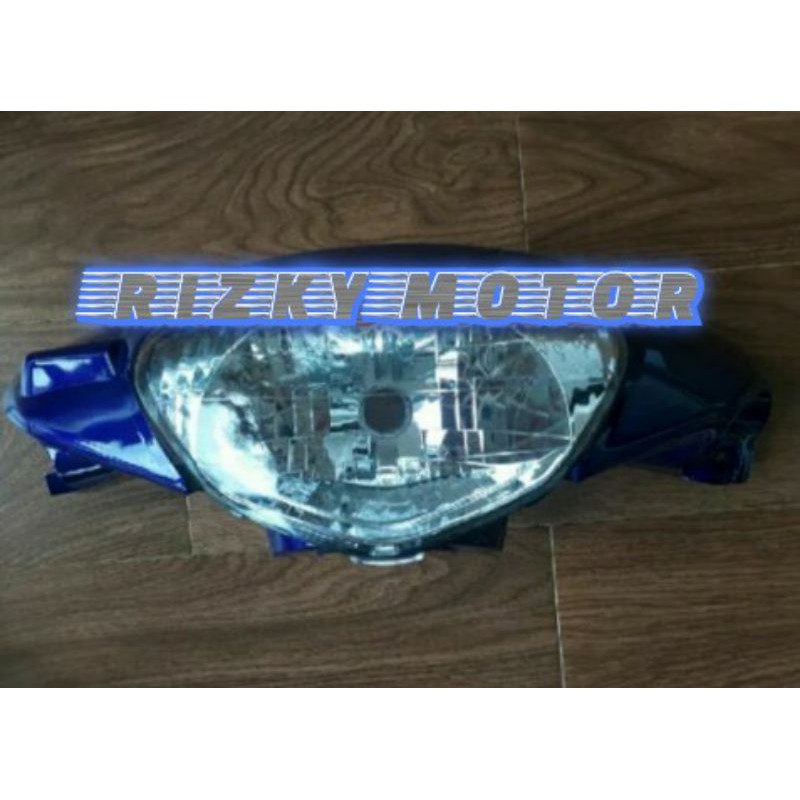 batok kepala depan mio lama mio sporty plus reflektor biru