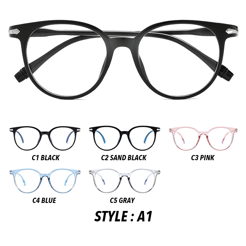 (YUZHU) Bayar di Tempat 7 in 1 INS Fashion Terpolarisasi Kacamata Hitam Wanita/Pria Anti Blue Eyeglasses