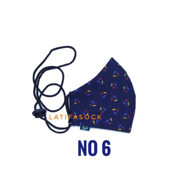 Masker Kain 2 Play Model Stopper Earloop Pria Wanita