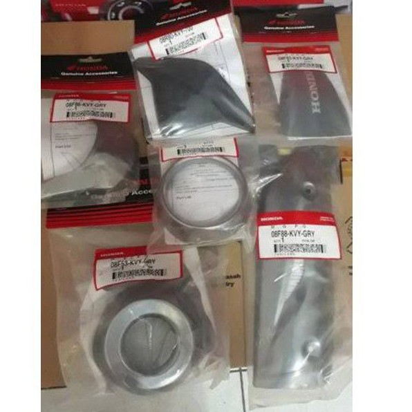 Paket Aksesoris Asesoris Beat Lama Karbu Grey Abu 0800AKVYGRY Ori Ahm