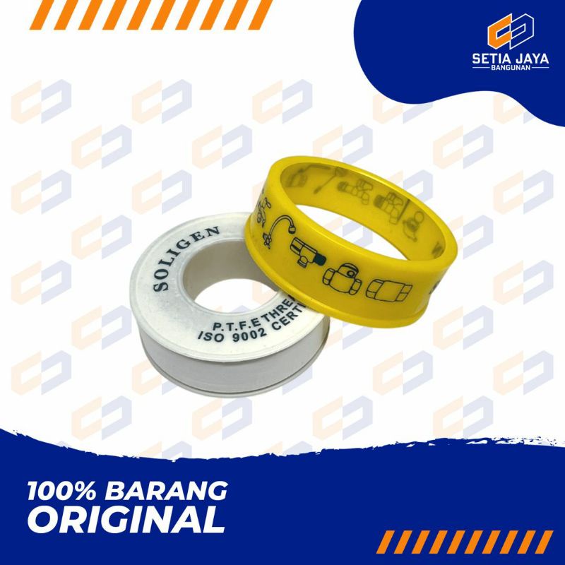 Seal Tape / Isolasi / Selotip / Lakban Kran Soligen Satuan