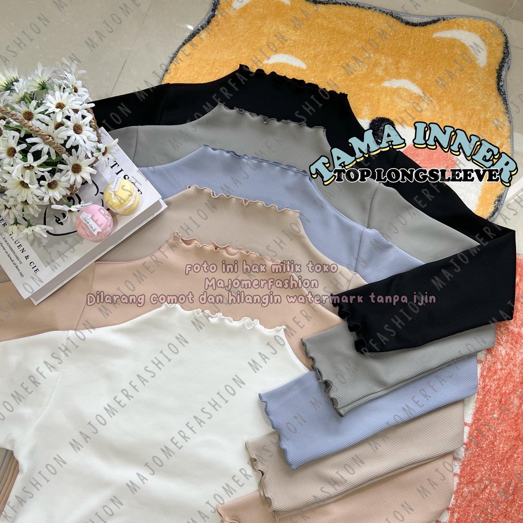 MAJOMER ® | TAMA INNER LENGAN PANJANG TOP