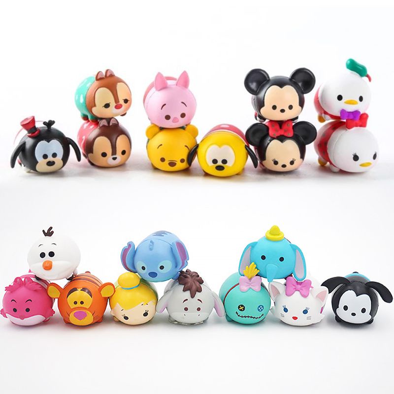 Boneka Dekorasi 10ps Mobil Disney Cute Minnie Mickey Donald Aksesoris Mobil Bebek