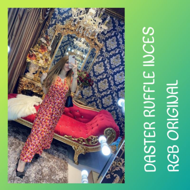 SALE Daster Busui ruffle inces RgB Original