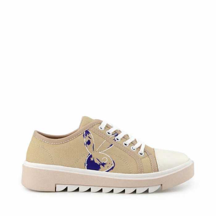 PLAYBOY - SEPATU SNEAKER WANITA ORIGINAL- SARNY - Taupe