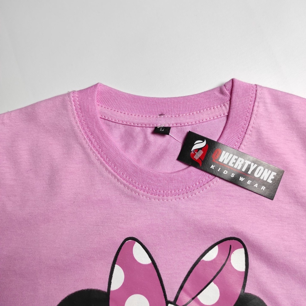 KAOS ANAK PEREMPUAN MINNIE PINK 1-8 TAHUN