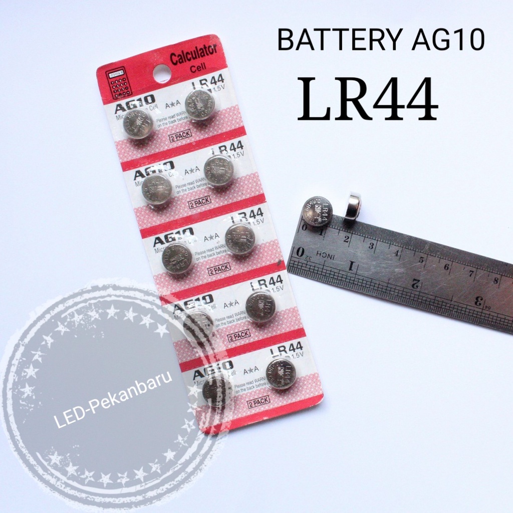 2pcs BATTERY LR44 AG13 BATERAI KALKULATOR BATRE KANCING LR 44 BATT JAM