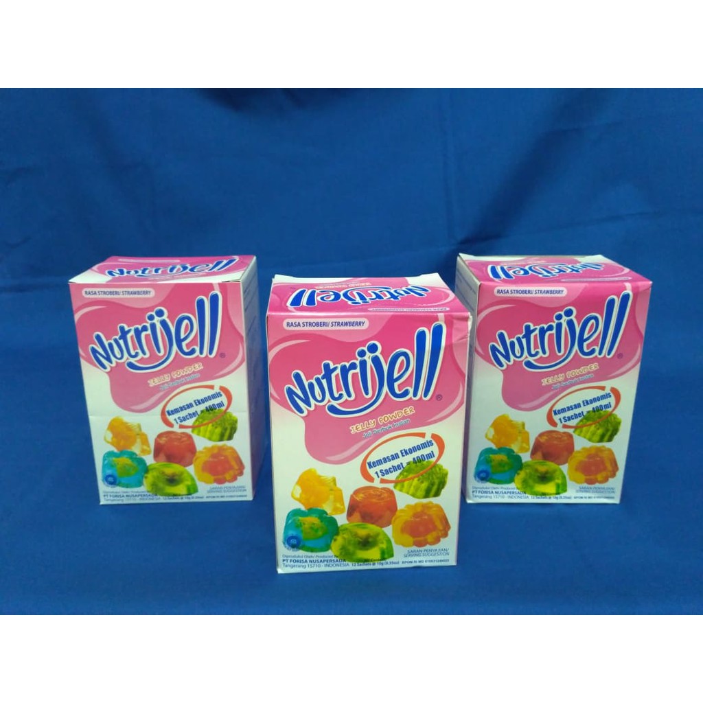 SEDANG PROMO!!! NUTRIJELL JELLY POWDER AGAR RASA STROBERI