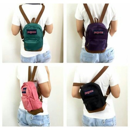 TAS RANSEL JANSPORT MINI WATERPROOF MERAH MAROON , DLL (PROMO TERMURAH) Tas Ransel Mini Jansport