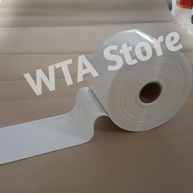 TIRAI PVC STRIP CURTAIN/GORDEN TIRAI PLASTIK per roll Putih Susu