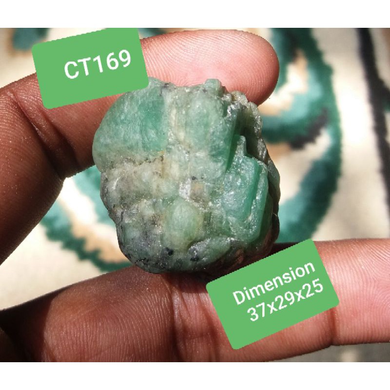 Batu Bongkahan zamrud colombia Natural Zambian Emerald rough batu bahan jamrud