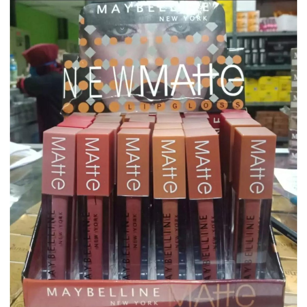 [PERLUSIN 12PCS] Lipstik Terlaris Murah / Lipcream Maybelline SuperStay New Matte Warna Random