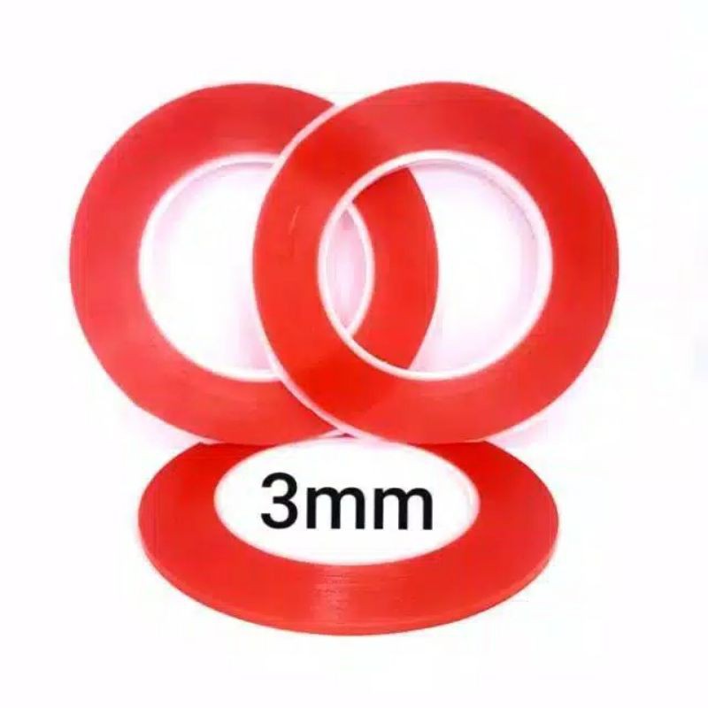 

HenJO Double Tape Merah 3mm/5mm / Lem LCD Touchscreen 3mm 5mm / lem Multi Fungsi / Lem Universal /