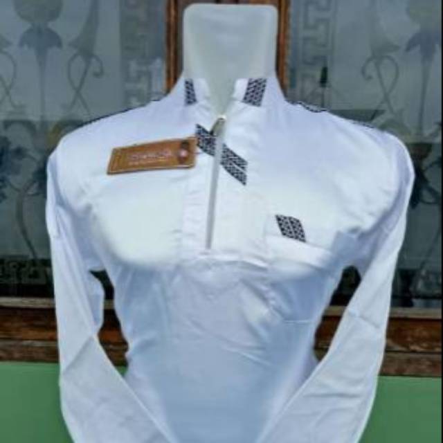 Pria Baju Koko Lengan Panjang - Baju Taqwa Pria Putih - Taqwa Sidogiri